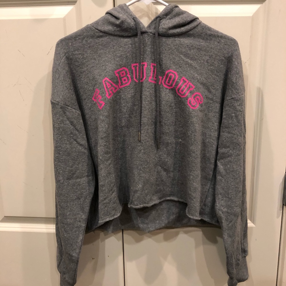 fabulous cropped hoodie